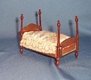1960s doll house tin and plastic poster bed