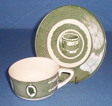 Colonial Homestead by Royal China cup and saucer