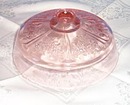 Sharon pink depression glass butter dish lid