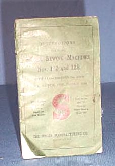 Instructions for Using Singer Sewing Machines Nos. 127 and 128
