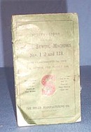 Instructions for Using Singer Sewing Machines Nos. 127 and 128
