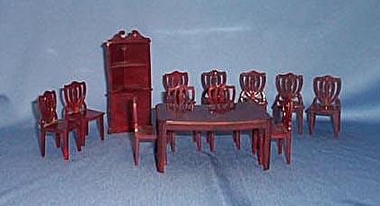 1950s doll house 13 piece dining room suite