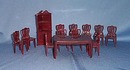 1950s doll house 13 piece dining room suite