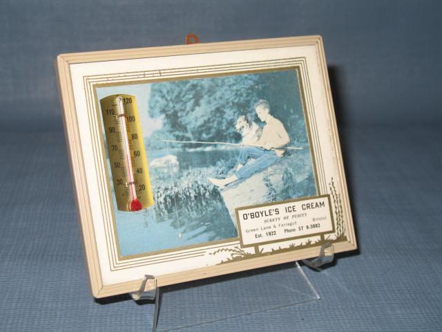 O'Boyle's Ice Cream, Bristol PA advertising thermometer