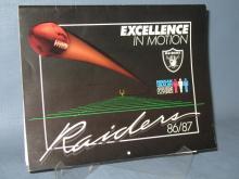 1986/1987 Oakland Raiders calendar