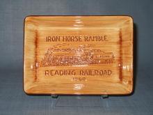 1960 Reading Railroad Iron Horse Ramble souvenir wall plaque from Pennsbury Pottery
