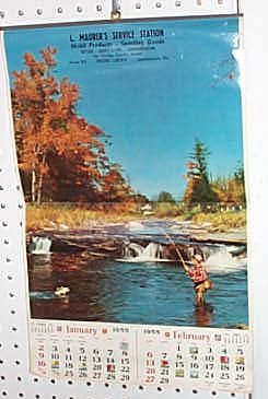 1955 L. Maurer's Service Statuion, Quakertown PA calendar
