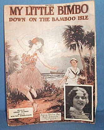 My Little Bimbo Down on the Bamboo Isle sheet music