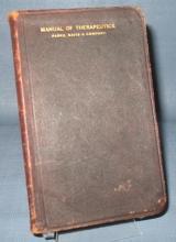 The Manual of Therapeutics from Parke, Davis & Company, copyright 1900
