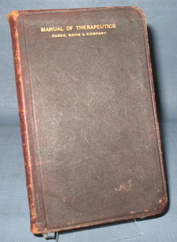 The Manual of Therapeutics from Parke, Davis & Company, copyright 1900