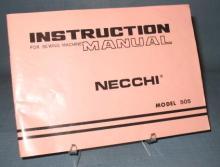 Necchi Model 505 Instruction Manual