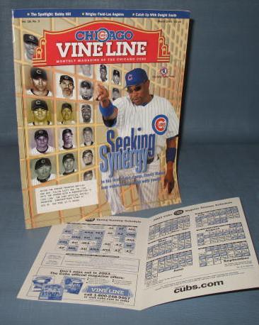Chicago Cubs Vine line, March 2003