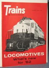 Trains : The Magazine of Railroading, January 1962