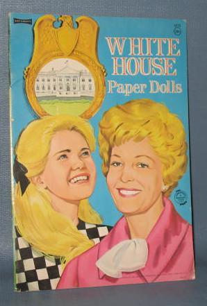 Artcraft White House Paper Dolls featuring the Nixon girls
