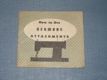 How to Use Kenmore Attachments, Form 707-R