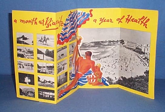 Biarritz advertising brochure