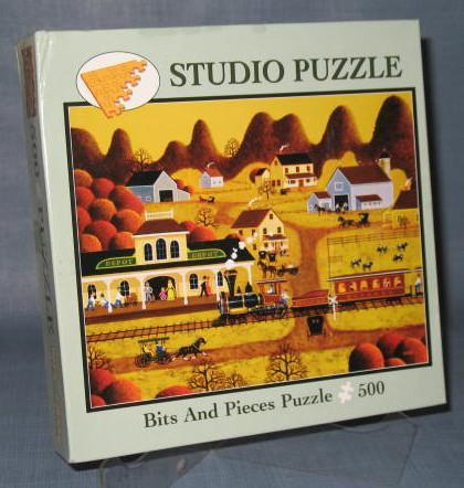 Bits & Pieces Train Depot 500 piece jigsaw puzzle No. 01-5403-001