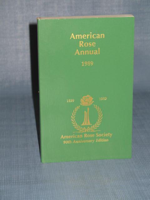 American Rose Annual, 1989 from the American Rose Society