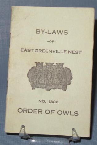 By-Laws of East Greenville (PA) Nest No. 1302 Order of Owls