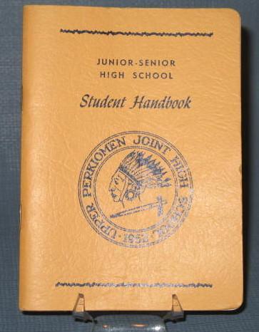 Upper Perkiomen Joint High School Junior-Senior High School Student Handbook - yellow cover