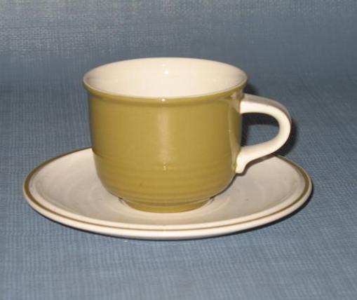Mikasa Everfresh - Green C8450 cup and saucer