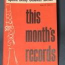 This Month's Records, April, 1956 from the Harrison Catalog of New Releases