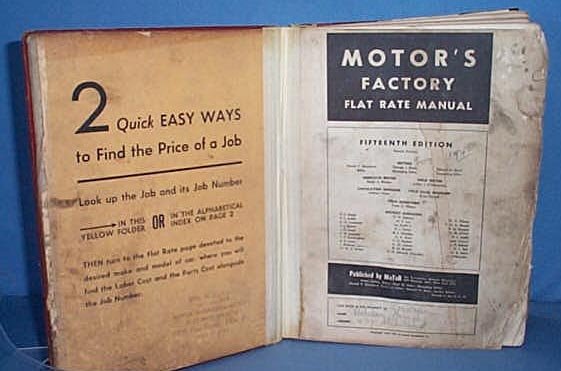 MoToR's Factory Flat Rate Manual, 15th Edition