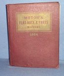 MoToR's Flat Rate and Parts Manual, 26th Edition, 1954