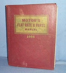 MoToR's Flat Rate and Parts Manual, 28th Edition, 1956