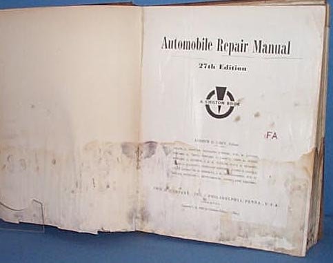 Chilton's Automobile Repair Manual, 1956
