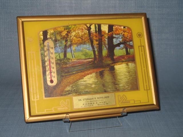 Dr. Stephan P. Boydjieff, Chiropractor, Reading, Pennsylvania thermometer and calendar
