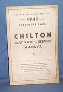 Chilton Flat Rate and Service Manual Supplement, 1941
