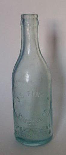 J. S. Fine, Bristol PA embossed beverage bottle