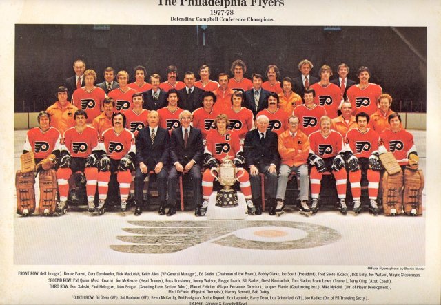 The Philadelphia Flyers 1977-78 Defending Campbell Conference Champions Team Photo