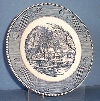 Royal China Currier and Ives blue