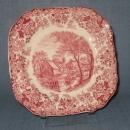 Mill Stream square salad plate by Johnson Bros., England