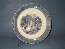 Royal China Currier and Ives 10 inch pie plate