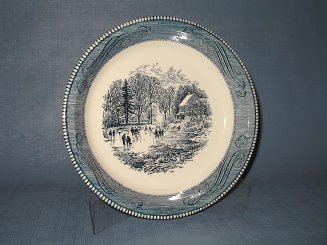 Royal China Currier and Ives 10 inch pie plate