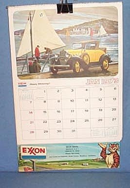 1973 Beck Bros. EXXON calendar, Emmaus PA