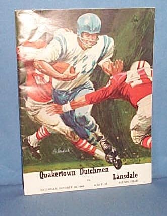 1968 Quakertown (PA) Dutchmen vs. Lansdale football program