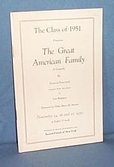 Quakertown (PA) High School Class of 1951 play program
