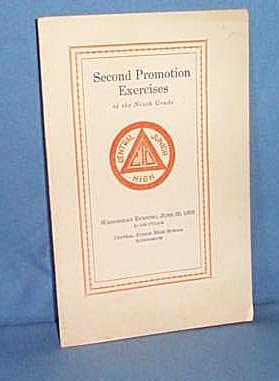 Second Promotion Exercises of the 9th Grade of Central Junior High, Allentown PA June 26, 1929