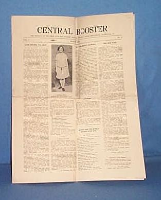 Central Booster (newspaper of Central Jr. High, Allentown PA) March, 1928