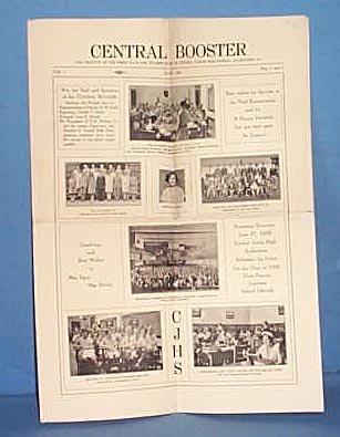 Central Booster (newspaper of Central Jr. High, Allentown PA) June, 1928