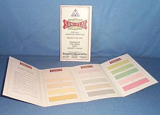 Benjamin Moore Sani-Flat flat oil paint brochure