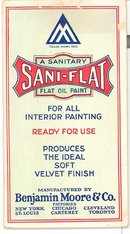 Benjamin Moore Sani-Flat flat oil paint brochure