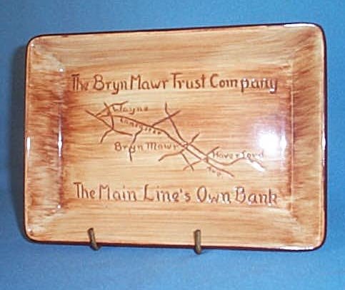 The Bryn Mawr Trust Company (Pennsbury Pottery) gift bowl