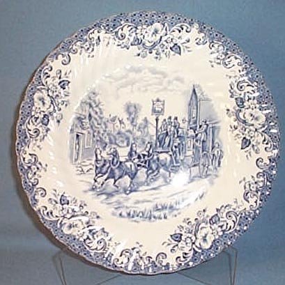 Johnson Brothers Coaching Scenes dinner plate
