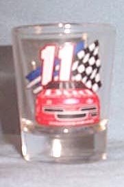Budweiser number 11 Thunderbird shot glass