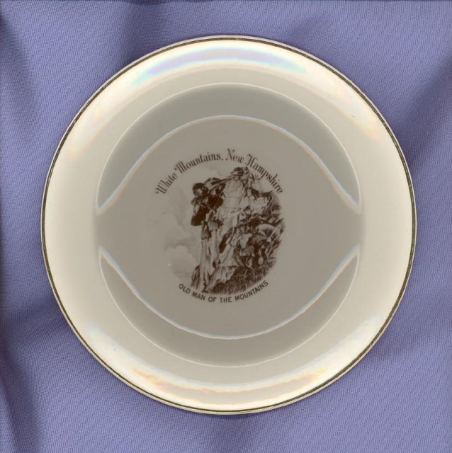 Old Man of the Mountains, White Mountains, New Hampshire souvenir plate